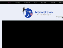 Tablet Screenshot of manaiakalani.org